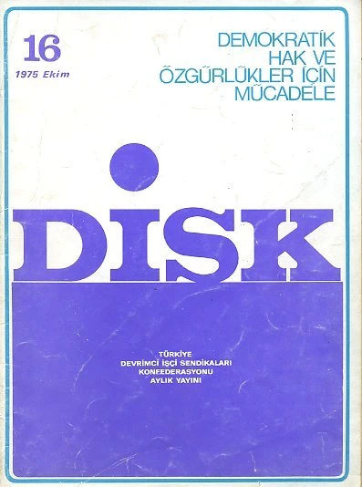 DİSK Dergisi 16 Ekim 1975 ürün görseli 1