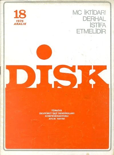 DİSK Dergisi 18 Aralık 1975 ürün görseli 1