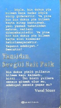 Yanıldın Sevgili Sait Faik ürün görseli 1