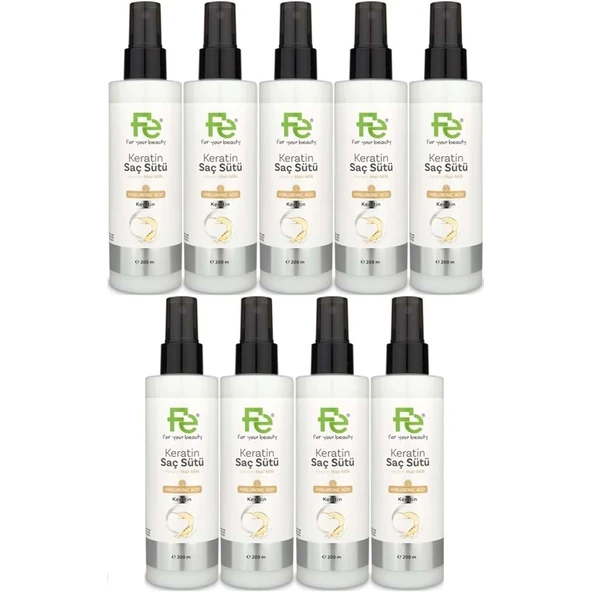Fe Keratin Saç Sütü 200ML (9 Lu Set) ürün görseli 1