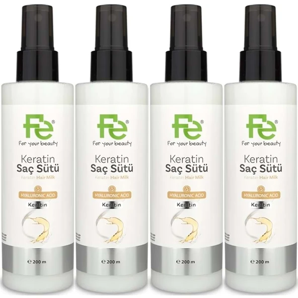Fe Keratin Saç Sütü 200ML (4 Lü Set) ürün görseli 1