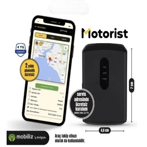 Motorist ,atv,karavan,utv,karavan motosiklet takip cihazı ürün görseli 1