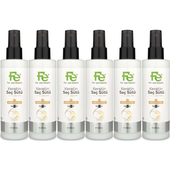 Fe Keratin Saç Sütü 200ML (6 Lı Set) ürün görseli 1
