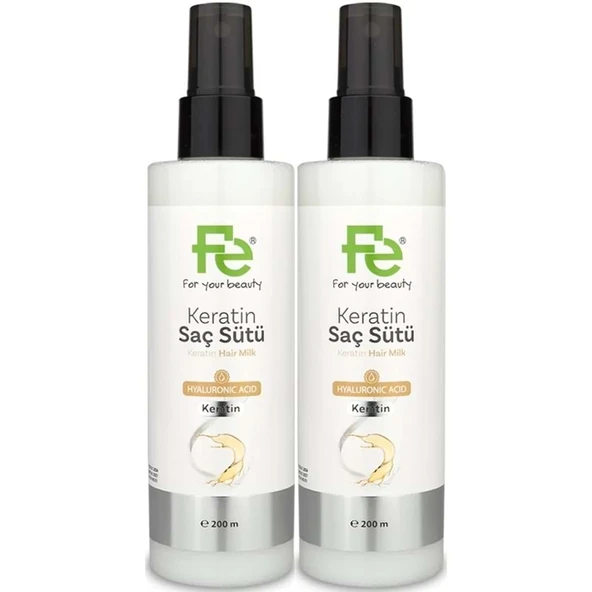 Fe Keratin Saç Sütü 200ML (2 Li Set) ürün görseli 1