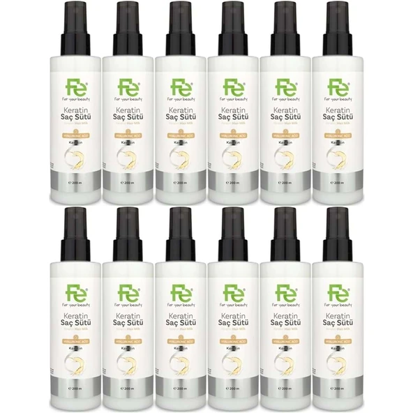 Fe Keratin Saç Sütü 200ML (12 Li Set) ürün görseli 1