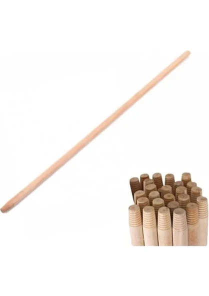 Çankaya Ağaç Çam Çekpas Sopası 120 cm Süpürge Sapı (Adetli) ürün görseli 1