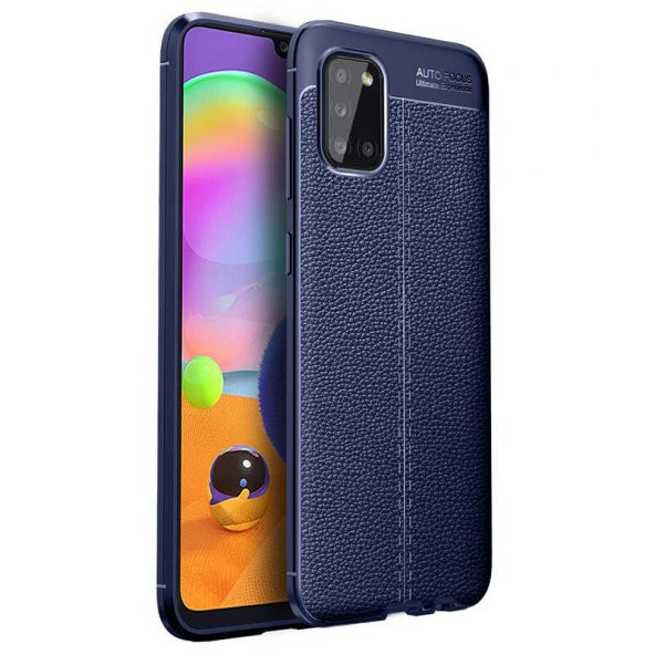 Galaxy A31 Kılıf Zore Niss Deri Desenli Silikon Kılıf ürün görseli 1