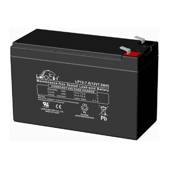 INFORM LEOCH 7AH 12V Kuru Tip UPS+Güvenlik Aküsü ürün görseli 1
