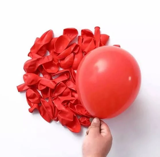 PASTEL BALON KIRMIZI 10 ADET - Resim 2