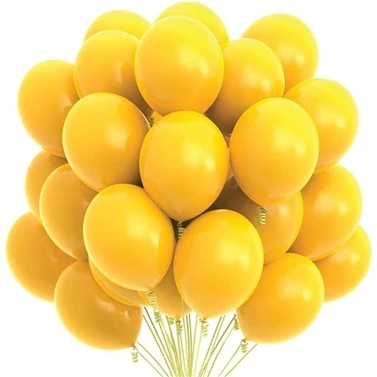 PASTEL BALON SARI 10 ADET ürün görseli 1