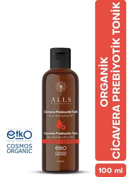 Alls Biocosmetics Organik CicaVera Prebiyotik Tonik 100 ml ürün görseli 1