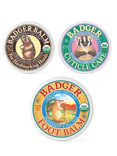 BADGER EL AYAK ve TIRNAK BAKIMI ÜÇLÜ SET ürün görseli 1