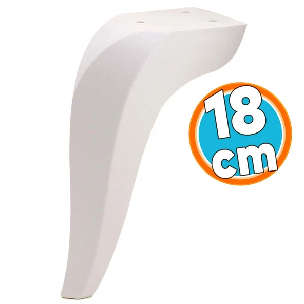 Mobilya Kanepe Tv Ünitesi Koltuk Ayağı 18 Cm Beyaz Konsol Ayakları ürün görseli 1