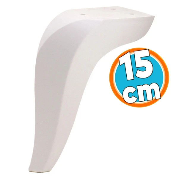 Mobilya Kanepe Sehpa Tv Ünitesi Koltuk Ayağı 15 Cm Beyaz Baza Ayakları ürün görseli 1