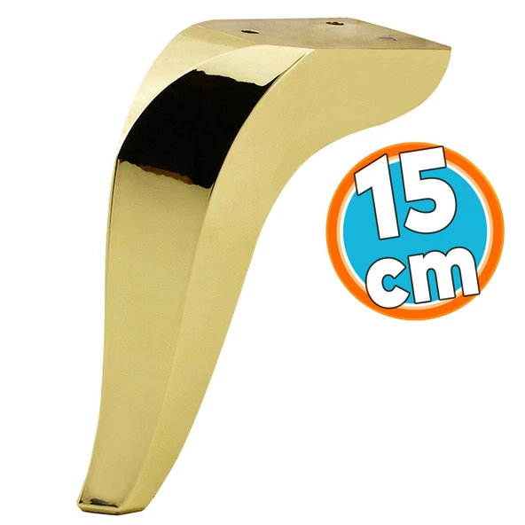 Mobilya Kanepe Sehpa Tv Ünitesi Koltuk Ayağı 15 Cm Gold Altın Baza Ayakları ürün görseli 1