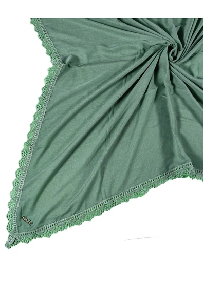 Pamuklu İğne Oyalı Namaz ve Mevlüt Örtüsü 110x110 cm ürün görseli 1