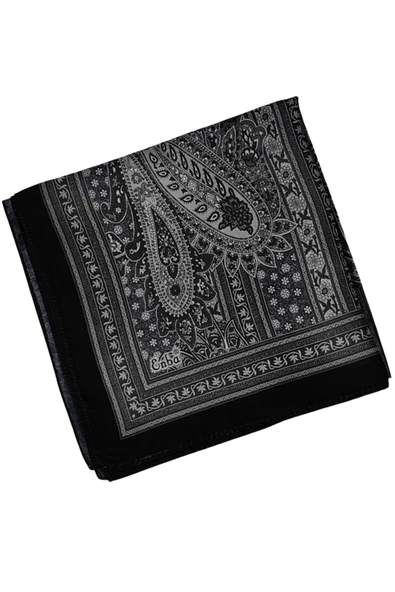 Enba Pamuklu Etnik Desenli Soft Eşarp - Resim 3