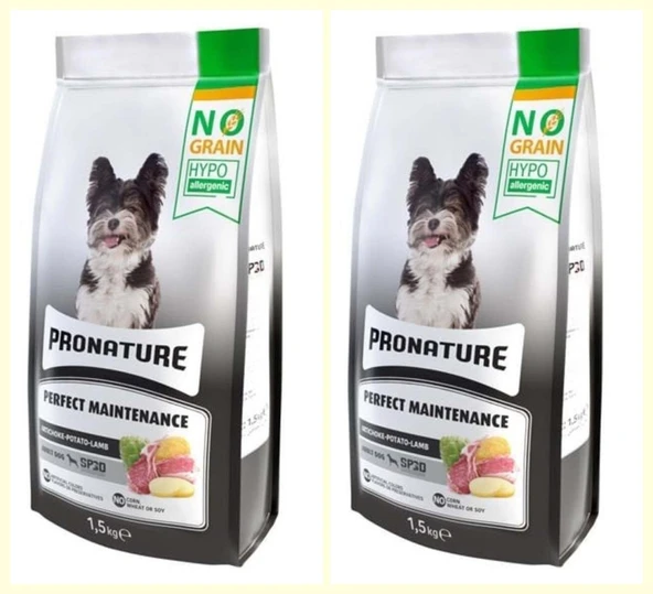 Pronature Perfect Maintenance Kuzu Etli Patatesli ve Enginarlı Yetişkin Köpek Maması 1,5 Kg* 2 ADET ürün görseli 1