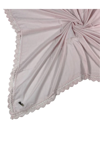Enba Pamuklu İğne Oyalı Namaz ve Mevlüt Örtüsü 110x110 cm ürün görseli 1