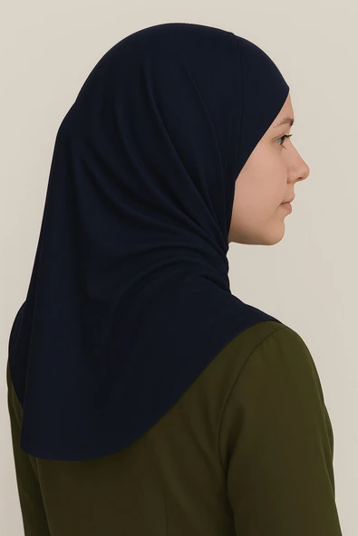 Pileli Tesettür Hijab Hazır Eşarp - Resim 2