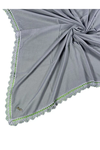 Enba Pamuklu İğne Oyalı Namaz ve Mevlüt Örtüsü 110x110 cm ürün görseli 1