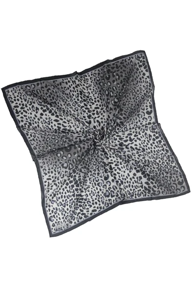 Mısırlı Eşarpları Leopar Desenli Star Krep Eşarp - Resim 3