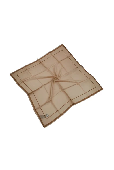 Mısırlı Eşarpları Monogram Silky Kadın Eşarp ürün görseli 1