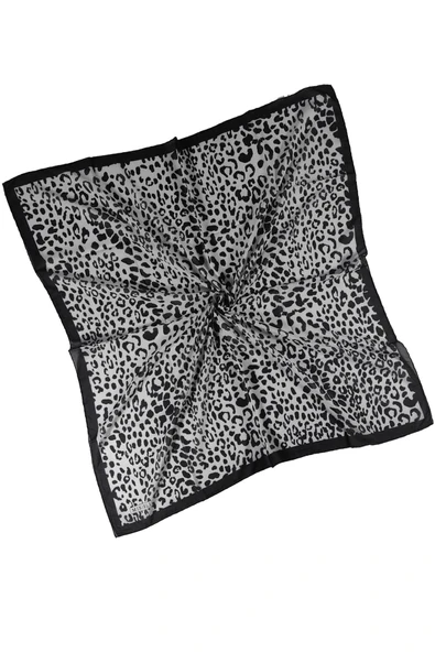 Mısırlı Eşarpları Leopar Desenli Star Krep Eşarp - Resim 3