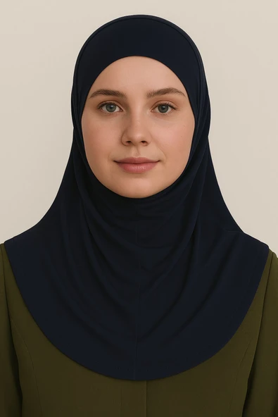 Pileli Tesettür Hijab Hazır Eşarp ürün görseli 1