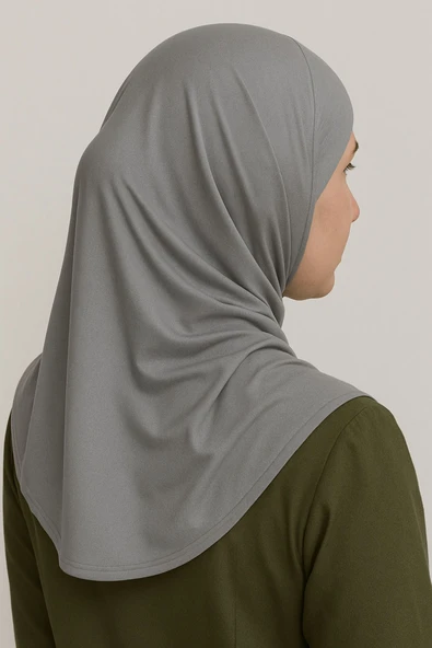 Pileli Tesettür Hijab Hazır Eşarp - Resim 3