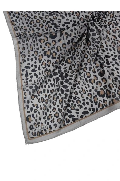 Mısırlı Eşarpları Leopar Desenli Star Krep Eşarp ürün görseli 1