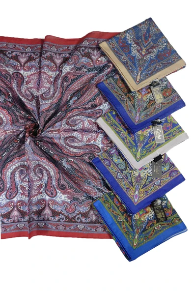Enba Soft Pamuk Etnik Desenli Eşarp - Resim 2