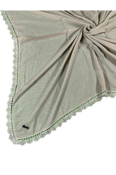 Enba Pamuklu İğne Oyalı Namaz ve Mevlüt Örtüsü 110x110 cm ürün görseli 1