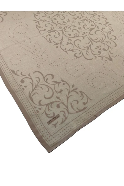 Mısırlı Eşarpları Pamuk Devore Etnik Desenli Eşarp ürün görseli 1