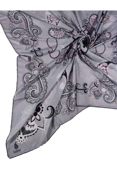 Mısırlı Eşarpları Mısırlı Eşarp Alize Krep Etnik Desenli Eşarp 140x140 Cm ürün görseli 1