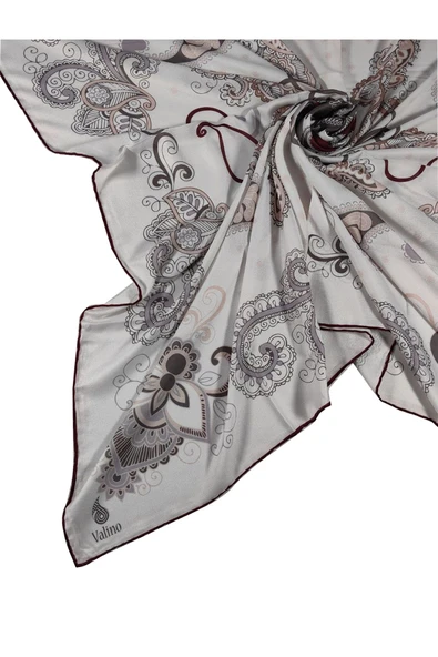 Mısırlı Eşarpları Mısırlı Eşarp Alize Krep Etnik Desenli Eşarp 140x140 Cm ürün görseli 1