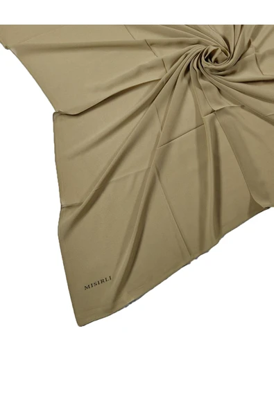 Mısırlı Eşarpları Düz Renk Krep Eşarp Gold 100x100 Cm ürün görseli 1