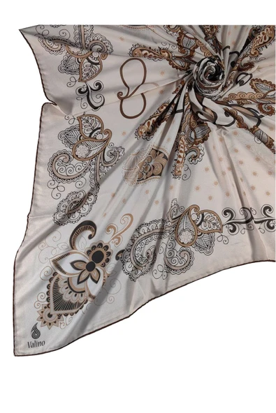 Mısırlı Eşarpları Mısırlı Eşarp Alize Krep Etnik Desenli Eşarp 140x140 Cm ürün görseli 1