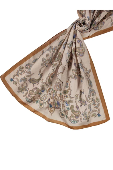 Enba Etnik Desenli Soft Pamuklu Şal 75x190 cm ürün görseli 1