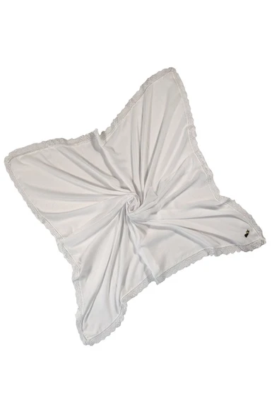Enba Pamuklu İğne Oyalı Namaz ve Mevlüt Örtüsü 110x110 cm ürün görseli 1