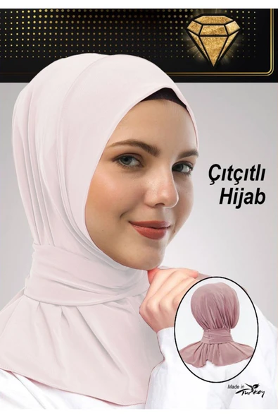 Kadın Tesettür Sandy Çıtçıtlı Hijab ürün görseli 1