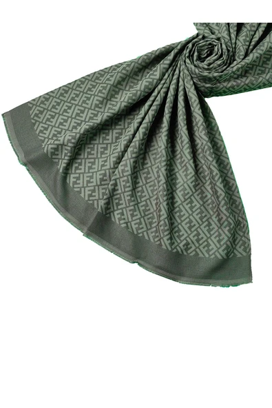 Işıl İpek - Pamuk Jakarlı F Desen Şal 75x190 cm ürün görseli 1