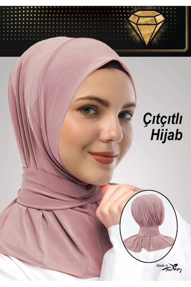 Kadın Tesettür Sandy Çıtçıtlı Hijab ürün görseli 1