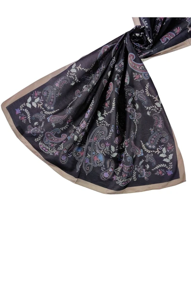 Enba Etnik Desenli Soft Pamuklu Şal 75x190 cm ürün görseli 1