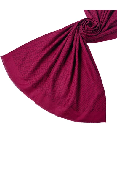 Işıl İpek - Pamuk Jakarlı F Desen Şal 75x190 cm ürün görseli 1