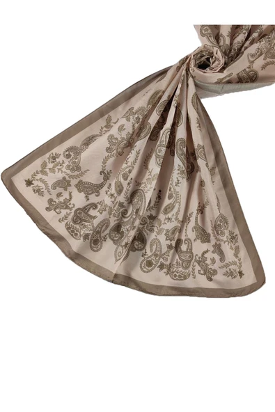 Enba Etnik Desenli Soft Pamuklu Şal 75x190 cm ürün görseli 1