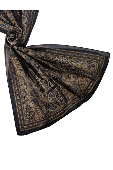Enba Etnik Desenli Soft Pamuklu Şal 75x190 cm ürün görseli 1