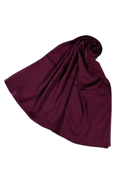 Mısırlı Eşarpları Düz Renk Vual Twill Şal - Resim 3