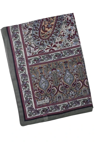 Mısırlı Eşarp Etnik Desenli Pamuklu Şal 75x190 cm ürün görseli 1