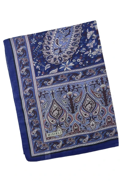 Mısırlı Eşarp Etnik Desenli Pamuklu Şal 75x190 cm ürün görseli 1